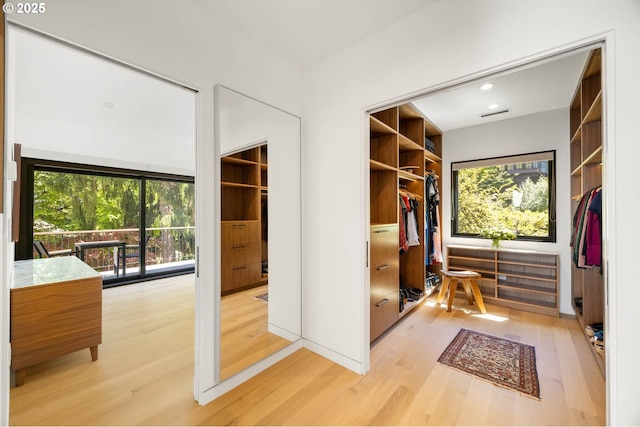 2930 NW Quimby St, Portland, OR 97210 - walk in closet featuring light wood-type flooring
