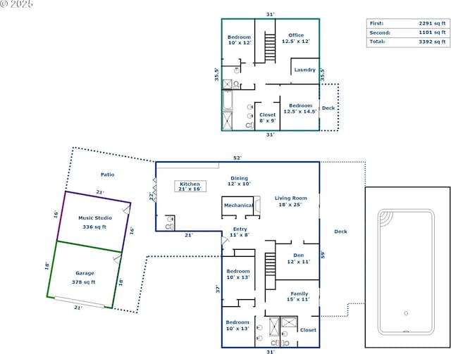 2930 NW Quimby St, Portland, OR 97210 - home floor plan