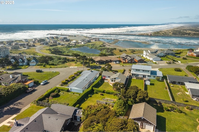 885 Ocean Dr SW, Bandon, OR 97411 - aerial perspective of suburban area featuring a large body of water