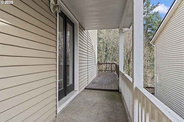 view of balcony