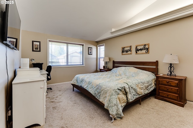 1278 Winery Ln, Eugene, OR 97404 - bedroom with vaulted ceiling and light carpet