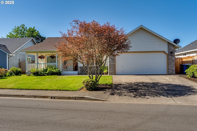 1278 Winery Ln, Eugene, OR 97404 - view of front facade featuring concrete driveway, a garage, and brick siding