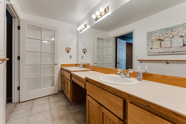 1278 Winery Ln, Eugene, OR 97404 - bathroom featuring double vanity and tile patterned flooring