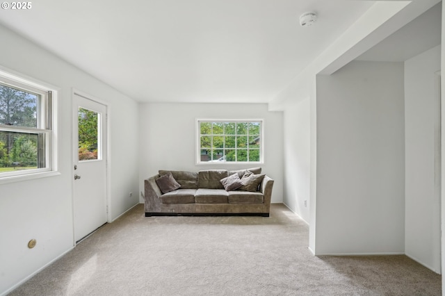 4242 SW Admiral St, Portland, OR 97221 - living area with plenty of natural light and carpet