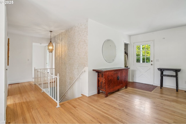 4242 SW Admiral St, Portland, OR 97221 - entryway with wood finished floors and baseboards