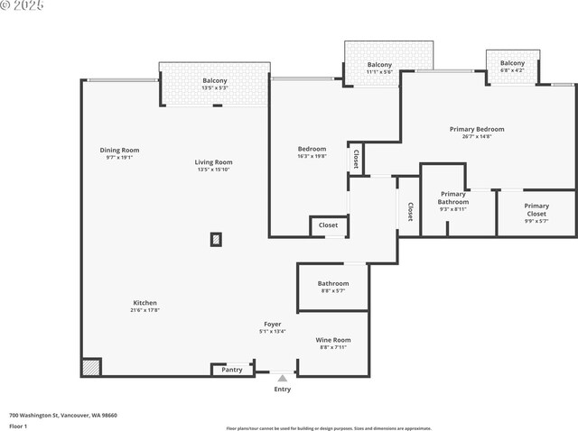700 Washington St Unit 925, Vancouver, WA 98660 - property floor plan