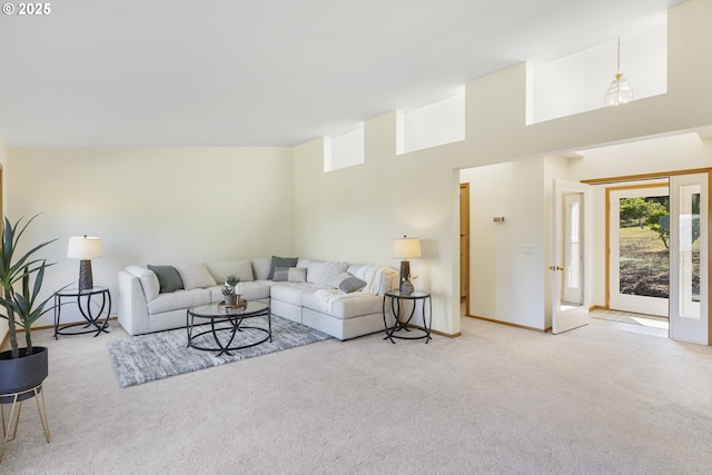 4719 Westwood Dr, Hood River, OR 97031 - living area featuring light colored carpet and baseboards