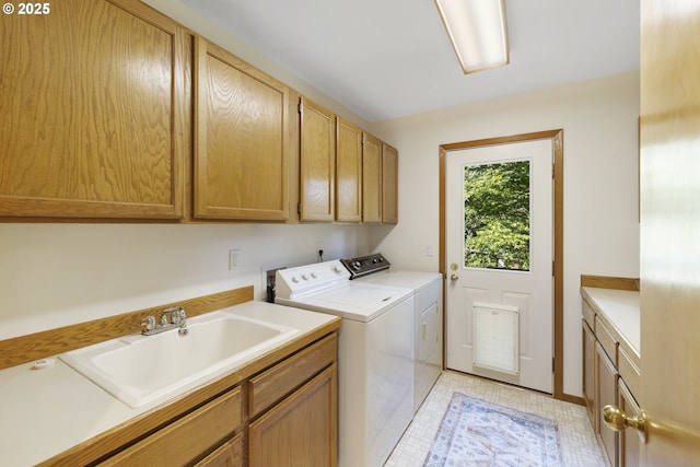 4719 Westwood Dr, Hood River, OR 97031 - washroom featuring cabinet space and washing machine and dryer