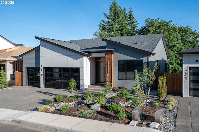 480 W U St, Washougal, WA 98671 - view of front of property featuring driveway, an attached garage, and a shingled roof