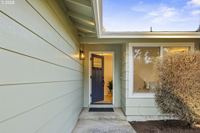 view of entrance to property