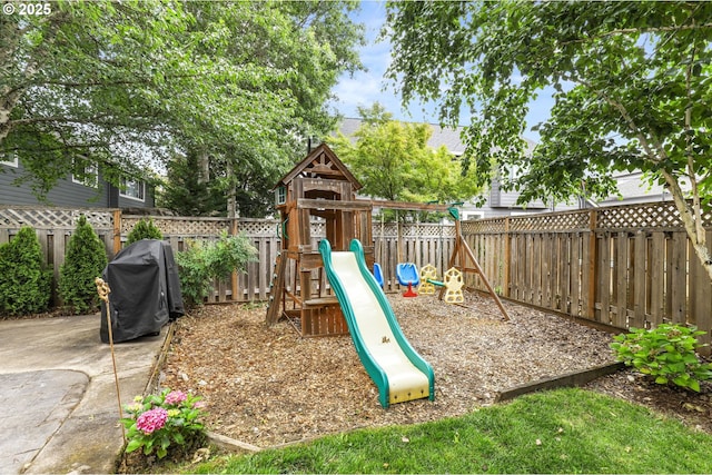16800 NW Paddington Dr, Beaverton, OR 97006 - view of jungle gym featuring a fenced backyard