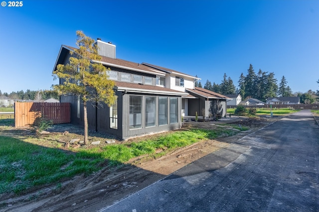 view of back of property