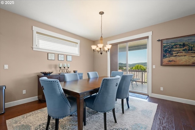 2336 Heather Way, Forest Grove, OR 97116 - dining space featuring plenty of natural light, a chandelier, and baseboards
