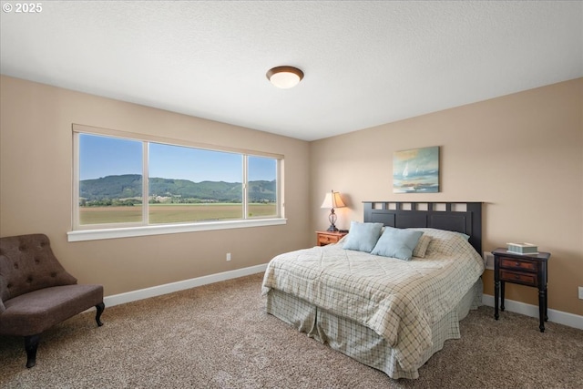 2336 Heather Way, Forest Grove, OR 97116 - bedroom featuring baseboards, carpet floors, and a mountain view