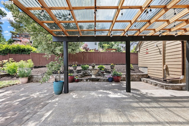 1155 Holly Ave, Cottage Grove, OR 97424 - fenced backyard featuring a patio area