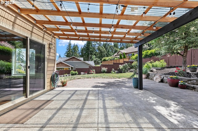 1155 Holly Ave, Cottage Grove, OR 97424 - fenced backyard featuring a patio area and a pergola