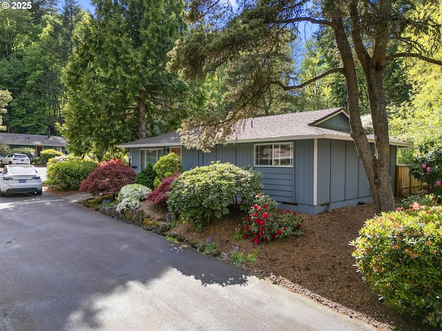 view of side of property