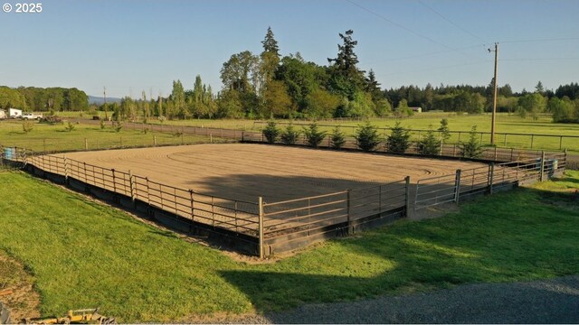 34949 Bond Rd, Lebanon, OR 97355 - view of property's community with a view of rural / pastoral area, an enclosed horse arena, and a yard