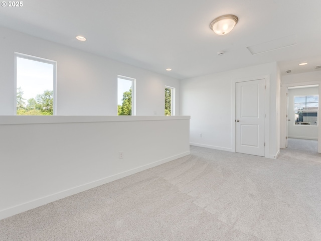 532 SW 23rd St, Battle Ground, WA 98604 - empty room featuring light carpet, baseboards, and recessed lighting