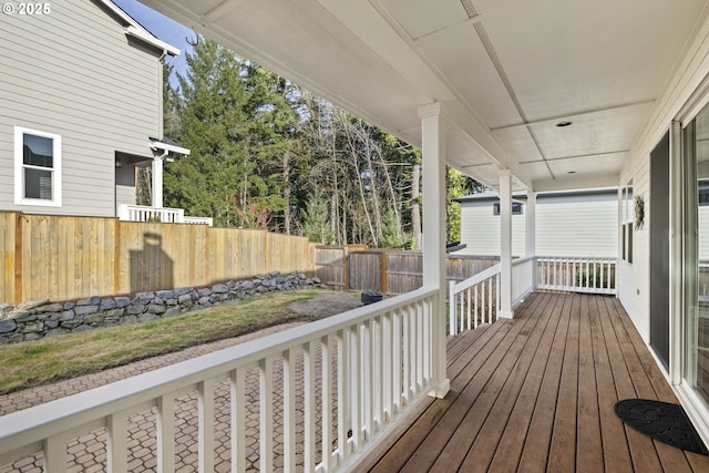 view of deck