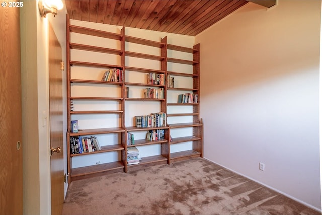 1439 Barton St, Eugene, OR 97404 - spare room with carpet and wood ceiling