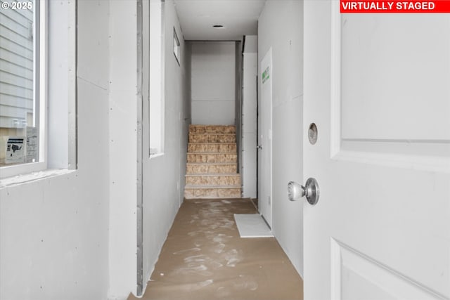 12949 NW Ramona Ln Lot A3, Portland, OR 97229 - hallway with stairs