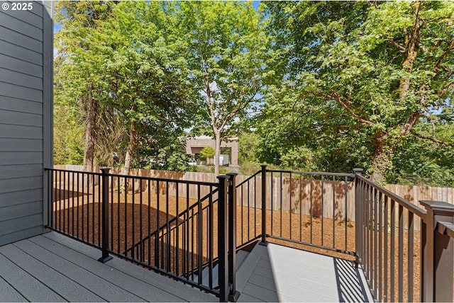 16401 SW Cambridge Ln, Durham, OR 97224 - wooden deck with a fenced backyard
