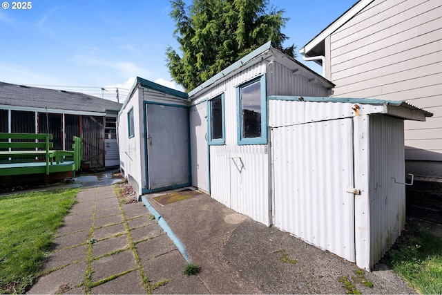 view of outbuilding