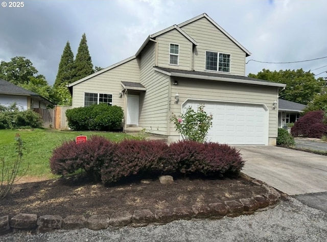 14237 SE Lee Ave, Milwaukie, OR 97267 - traditional-style home featuring an attached garage and concrete driveway
