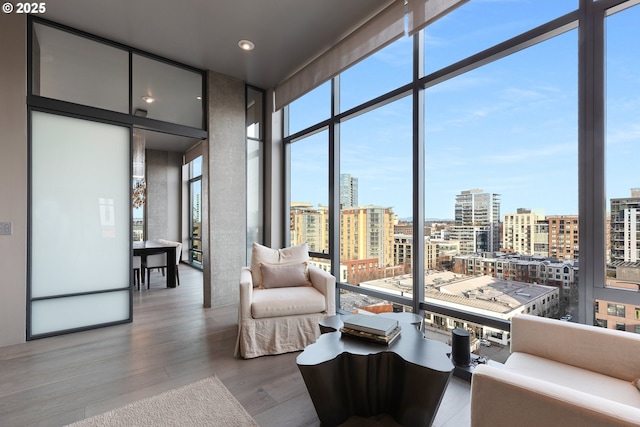 view of sunroom / solarium