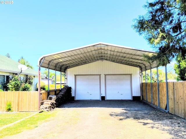 123 1st St, Dillard, OR 97432 - garage featuring fence and a detached garage