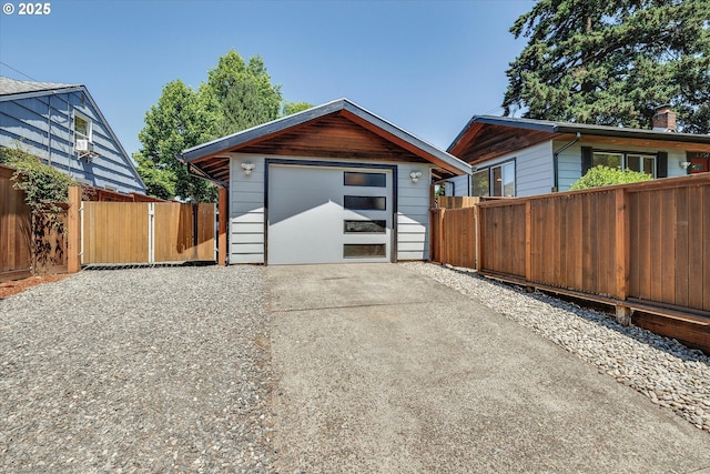 4429 SE Raymond St, Portland, OR 97206 - detached garage featuring concrete driveway