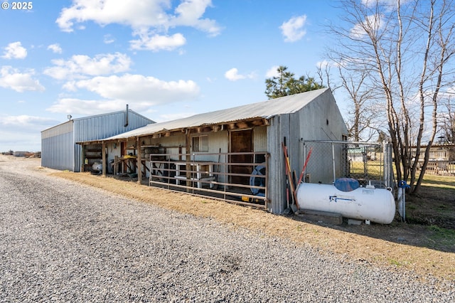 view of horse barn