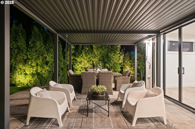 view of patio / terrace with outdoor lounge area
