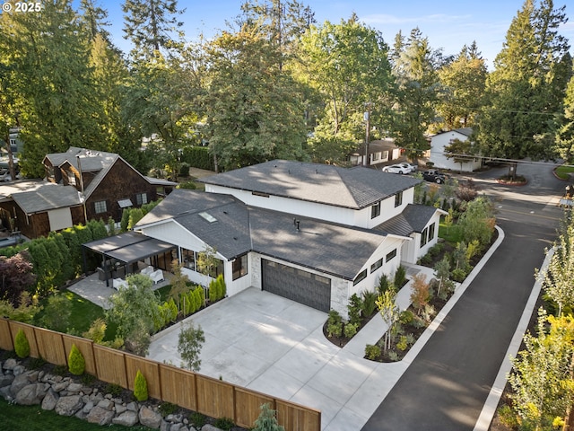 view of subject property