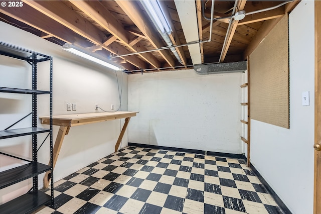 4645 NE 42nd Ave, Portland, OR 97218 - unfinished basement with tile patterned floors