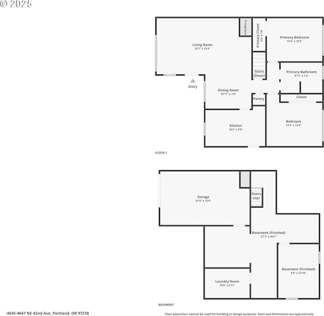 4645 NE 42nd Ave, Portland, OR 97218 - view of room layout
