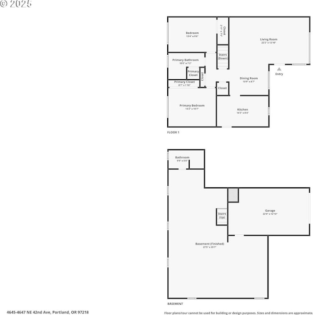 4645 NE 42nd Ave, Portland, OR 97218 - view of property floor plan