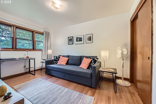 4645 NE 42nd Ave, Portland, OR 97218 - living room with light wood-type flooring and baseboards