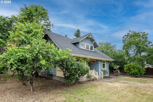 2822 Crocker Rd, Eugene, OR 97404 - view of home's exterior featuring a shingled roof and entry steps