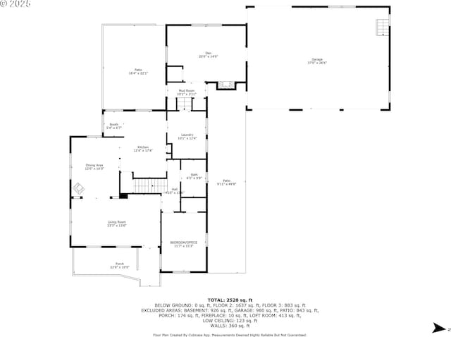 2822 Crocker Rd, Eugene, OR 97404 - view of floor plan / room layout
