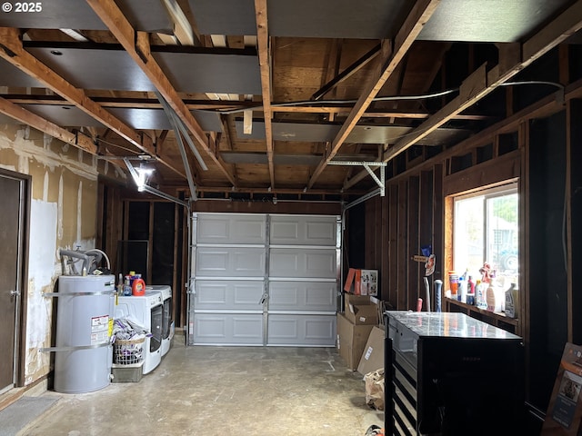 145 Donald Ter, Myrtle Creek, OR 97457 - garage with secured water heater and washing machine and dryer