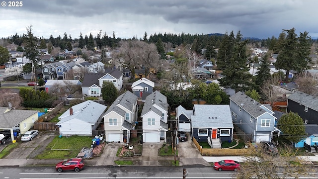 drone / aerial view featuring a residential view