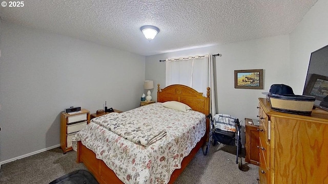 715 Penny Ln, Riddle, OR 97469 - carpeted bedroom featuring a textured ceiling and baseboards