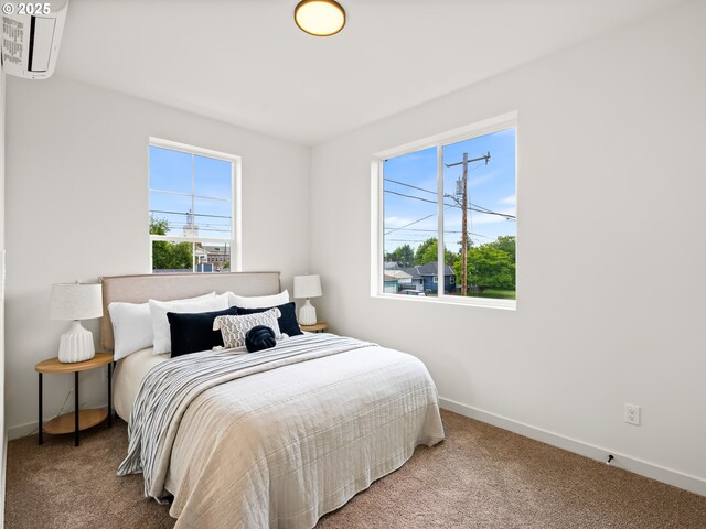 7040 N Leonard Ave, Portland, OR 97203 - carpeted bedroom featuring baseboards