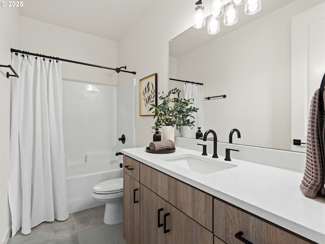 7040 N Leonard Ave, Portland, OR 97203 - full bath featuring vanity, toilet, and shower / bath combo