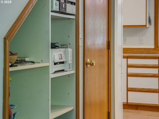 interior space featuring wood finished floors