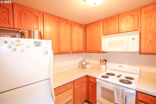 kitchen with white appliances