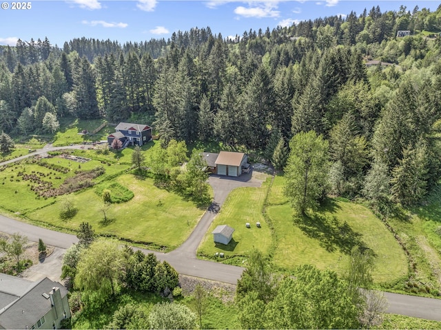 151 Owl Creek Rd, Kelso, WA 98626 - aerial view with a wooded view