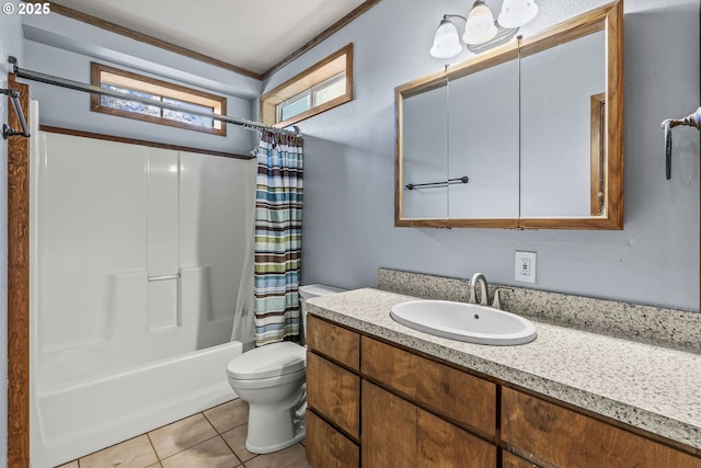 151 Owl Creek Rd, Kelso, WA 98626 - full bathroom with toilet, shower / bath combo, tile patterned flooring, and vanity